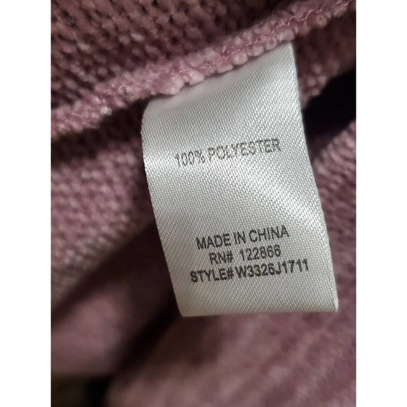 CHENAULT Sweater Rose Pink Chenille Raglan Sleeves Womens 3X Causal Pullover - Picture 10 of 13